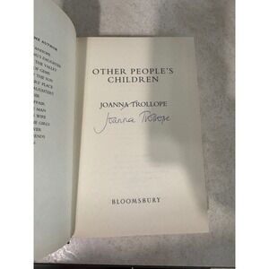 Other People's Children Joanna Trollope Signed First Edition 1998 Hardcover Book